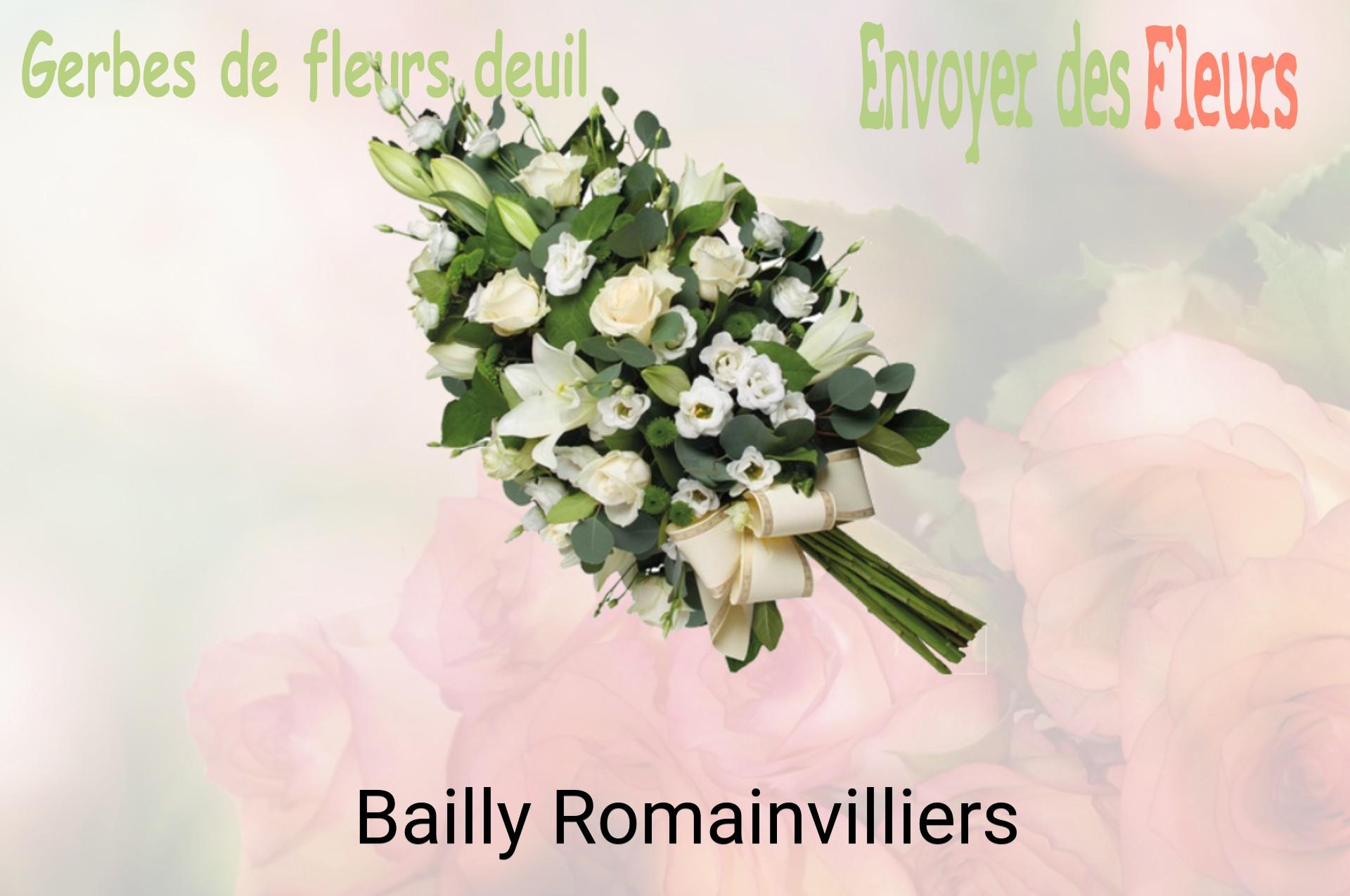Gerbe de fleurs de deuil livrée à Bailly-Romainvilliers