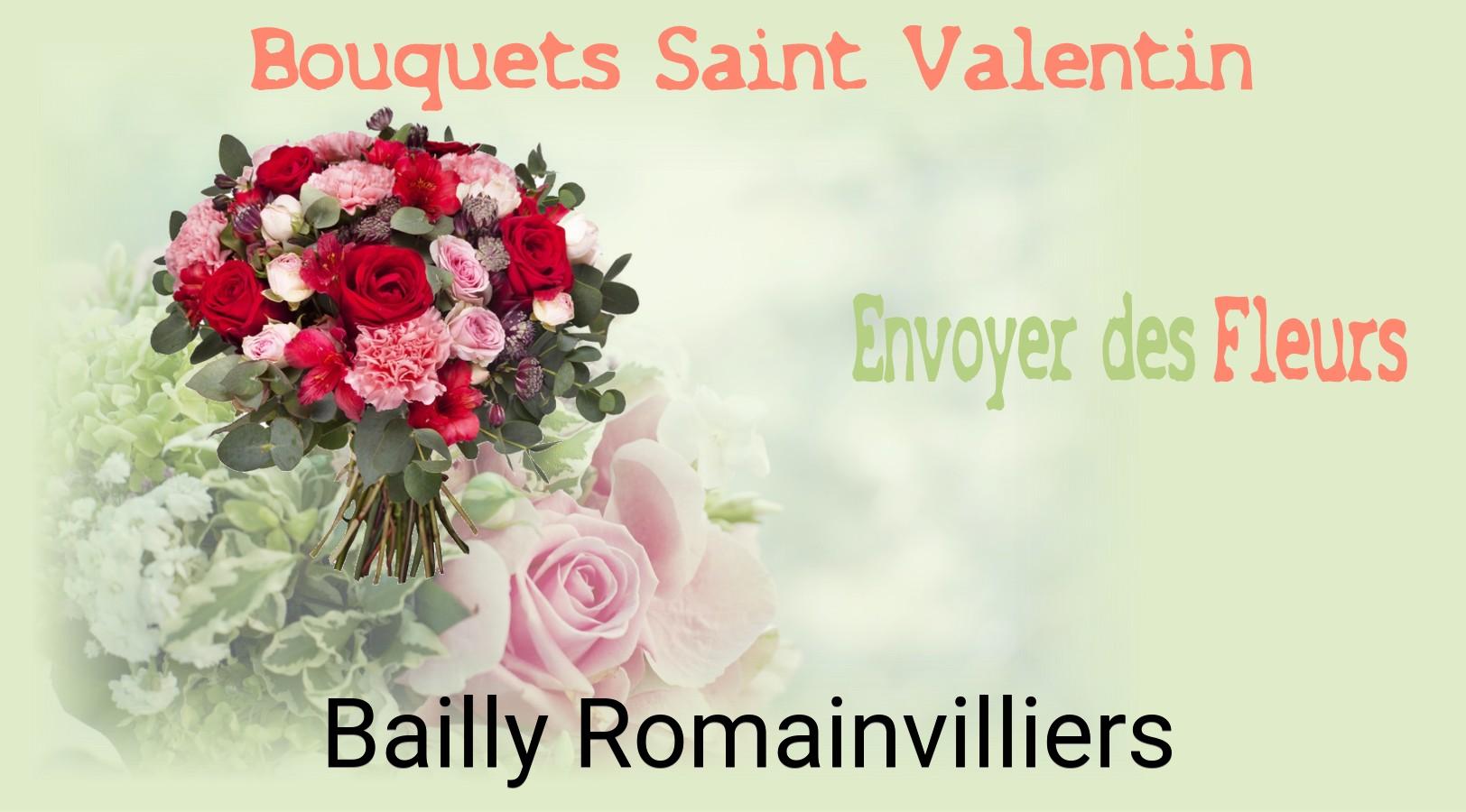 Roses de Saint-Valentin livrées à Bailly-Romainvilliers